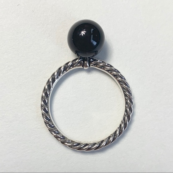 David Yurman Onyx Ball Cable Sterling Silver - Picture 1 of 6